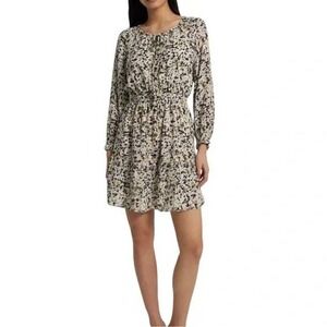 NWT Theory‎ 100% Silk Dress Size Medium Long Sleeve Urban Floral $395 MSRP